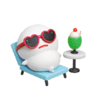 みじめちゃん 夏と海のいきもの （3D）（個別スタンプ：18）