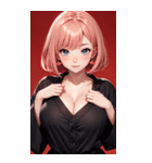 パジャマの女の子の写真（個別スタンプ：7）