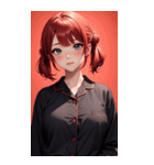 パジャマの女の子の写真（個別スタンプ：18）