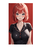パジャマの女の子の写真（個別スタンプ：19）