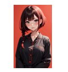パジャマの女の子の写真（個別スタンプ：23）