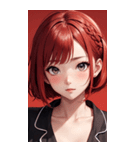 パジャマの女の子の写真（個別スタンプ：24）