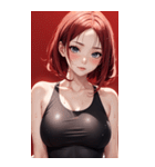 パジャマの女の子の写真（個別スタンプ：31）