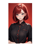 パジャマの女の子の写真（個別スタンプ：39）