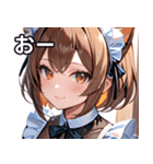 猫耳の茶髪 ＆ 優しい微笑み（個別スタンプ：6）