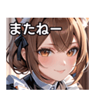 猫耳の茶髪 ＆ 優しい微笑み（個別スタンプ：18）