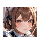 猫耳の茶髪 ＆ 優しい微笑み0（個別スタンプ：18）