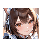 猫耳の茶髪 ＆ 優しい微笑み0（個別スタンプ：20）