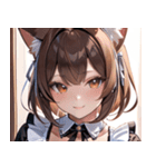 猫耳の茶髪 ＆ 優しい微笑み0（個別スタンプ：22）