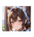 猫耳の茶髪 ＆ 優しい微笑み0（個別スタンプ：25）