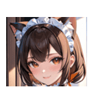 猫耳の茶髪 ＆ 優しい微笑み0（個別スタンプ：27）
