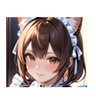 猫耳の茶髪 ＆ 優しい微笑み0（個別スタンプ：30）