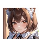猫耳の茶髪 ＆ 優しい微笑み0（個別スタンプ：32）