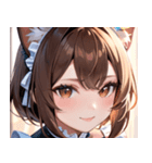 猫耳の茶髪 ＆ 優しい微笑み0（個別スタンプ：37）
