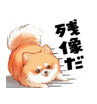 ペロっとポメラニアン（個別スタンプ：4）