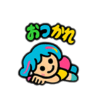 ポップな原宿っぽいカラーの派手なスタンプ（個別スタンプ：13）