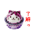 かき氷の猫、シャリシャリ一言（個別スタンプ：6）