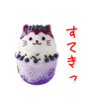 かき氷の猫、シャリシャリ一言（個別スタンプ：13）