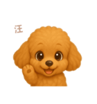 ワンだふる｜トイプードル【台湾語】（個別スタンプ：1）