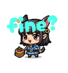 英語ドット絵スタンプ（個別スタンプ：2）
