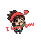 英語ドット絵スタンプ（個別スタンプ：5）