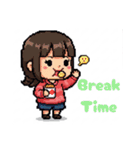 英語ドット絵スタンプ（個別スタンプ：8）