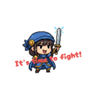 英語ドット絵スタンプ（個別スタンプ：9）