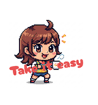 英語ドット絵スタンプ（個別スタンプ：10）