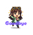 英語ドット絵スタンプ（個別スタンプ：20）