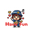 英語ドット絵スタンプ（個別スタンプ：22）
