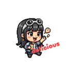 英語ドット絵スタンプ（個別スタンプ：23）