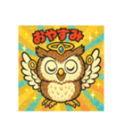 キラキラステッカーフクロウ（個別スタンプ：6）
