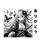 [ありがとう]くノ一 忍者（個別スタンプ：5）