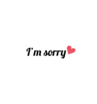 英字 シンプル文字 英単語 ハート 24（個別スタンプ：9）