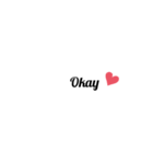 英字 シンプル文字 英単語 ハート 24（個別スタンプ：10）