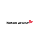 英字 シンプル文字 英単語 ハート 24（個別スタンプ：16）