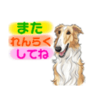 ボルゾイでゆるっと返事（個別スタンプ：21）