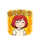あかがみのクールなスタンプ（個別スタンプ：8）