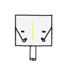 闇数字キャラ(みずいろ、きいろ)（個別スタンプ：11）