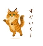メインクーンかソマリさん1（個別スタンプ：20）