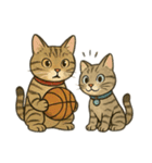 スポーツ好きのネコら。特にテニス。（個別スタンプ：18）