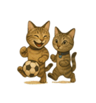 スポーツ好きのネコら。特にテニス。（個別スタンプ：22）