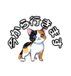 可愛い三毛ネコの日常使いスタンプ（個別スタンプ：20）