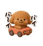 トイプードル【レッド】3D（個別スタンプ：28）