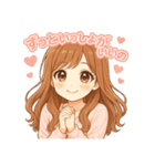 毎日だいすき♡あまあま彼女（個別スタンプ：6）