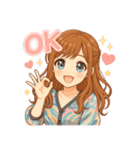 毎日だいすき♡あまあま彼女（個別スタンプ：9）