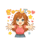 毎日だいすき♡あまあま彼女（個別スタンプ：18）