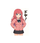 美少女スタンプシリーズ（桜坂桃）（個別スタンプ：5）
