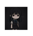 美少女スタンプシリーズ（常本暗子）（個別スタンプ：4）