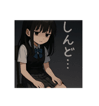 美少女スタンプシリーズ（常本暗子）（個別スタンプ：5）